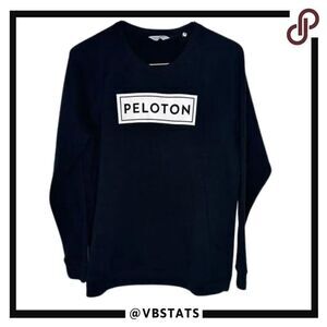 Peloton Black and White Logo Sweatshirt in Size Medium